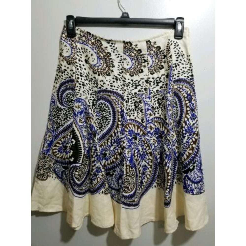 💖Studio JPR Linen Midi Skirt Paisleu Multicolor